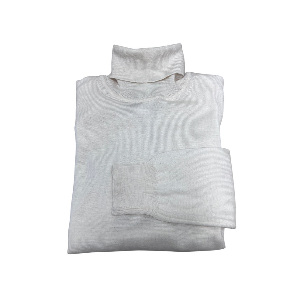 8 by YOOX Turtleneck Sweaterâ Womens S Cream Excellent Merino Wool Made in Italy